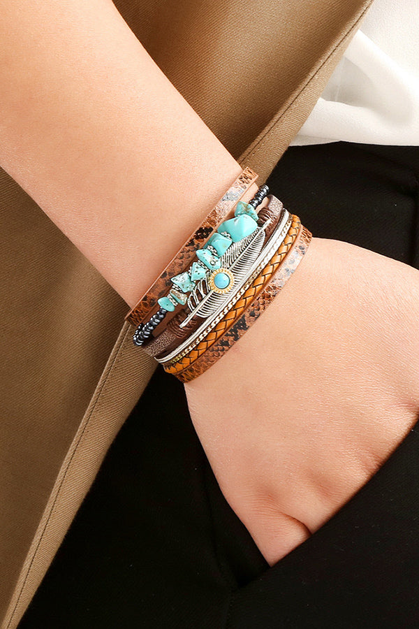 Bohemian Vintage Gravel Braided Bracelet | Consonak