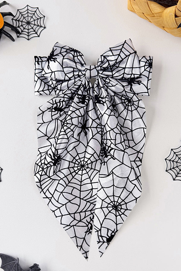 Halloween Spiderweb Bow Hair Clip-Consonak