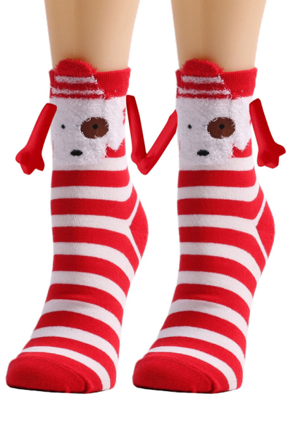 Christmas Cute Couple Magnetic Socks-consonak
