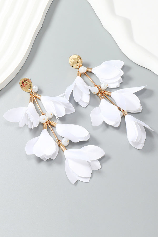 Bohemian Flower Tassel Earrings-consonak