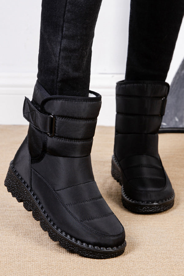 Warm Round Toe Thick-soled Casual Snow Boots-consonak