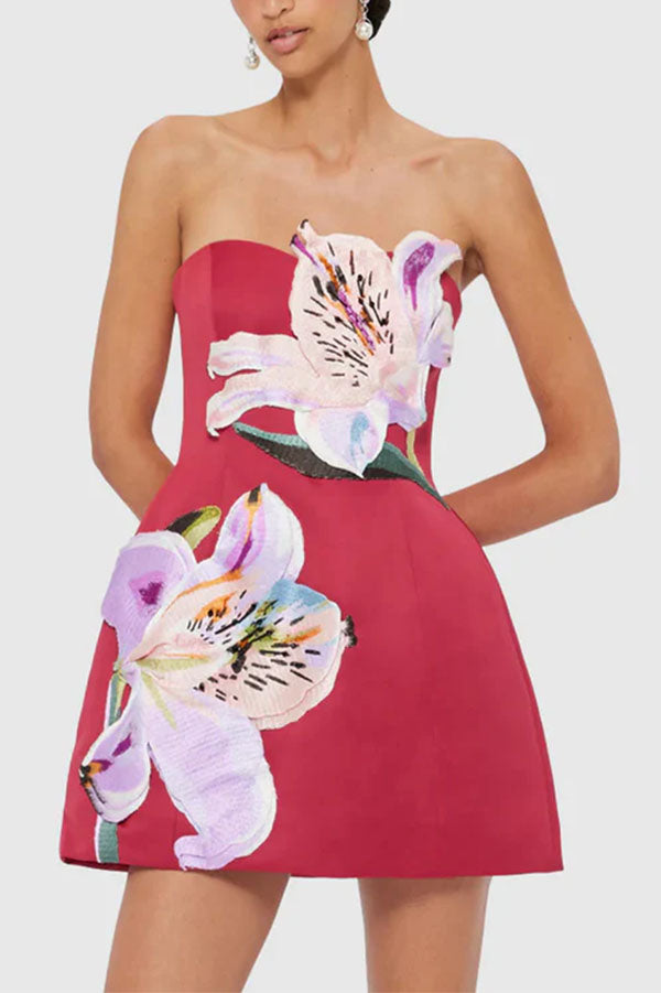 Seraphina  Lily Strapless Mini Dress-Consonak