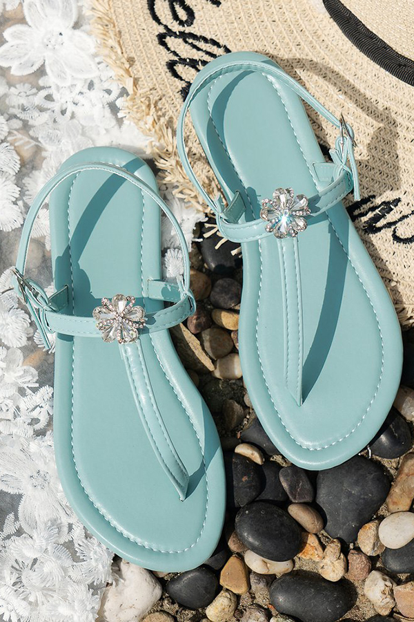Summer Simple Fairy Style Flat Roman Sandals-consonak