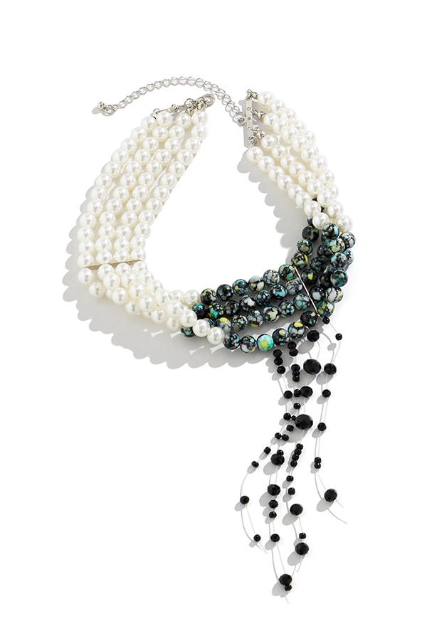 Gothic Blood Drop Tassel Halloween Personalized Necklace-consonak