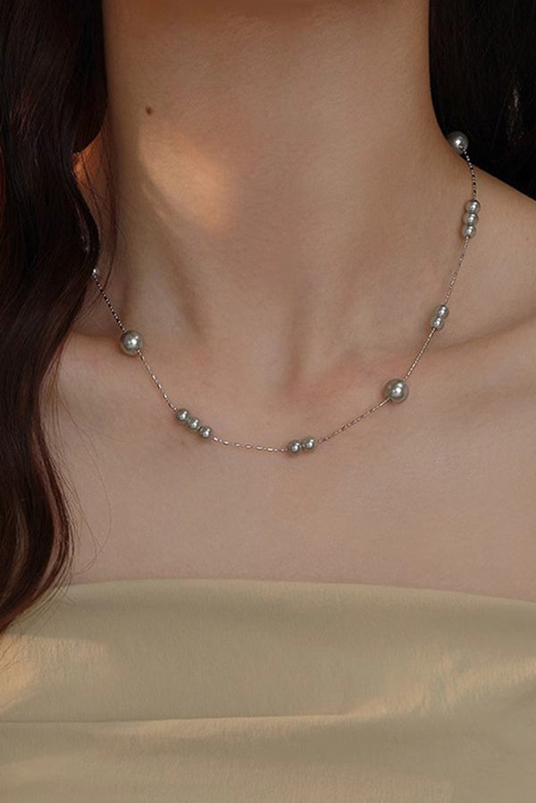 Vintage Pearl Beaded Stackable Elegant Necklace-consonak
