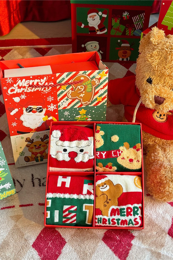 Christmas Cute Pattern Warm Socks-consonak