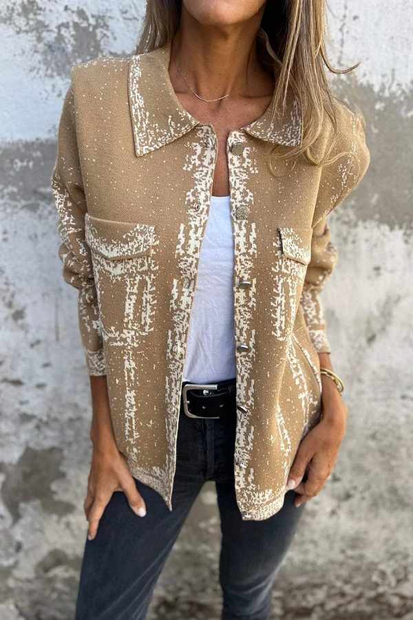 Fashionable Lapel Metal Buckle Casual Loose Jacket | Consonak
