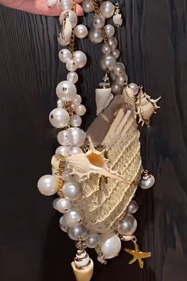 Versatile Pearl Conch Handbag | Consonak
