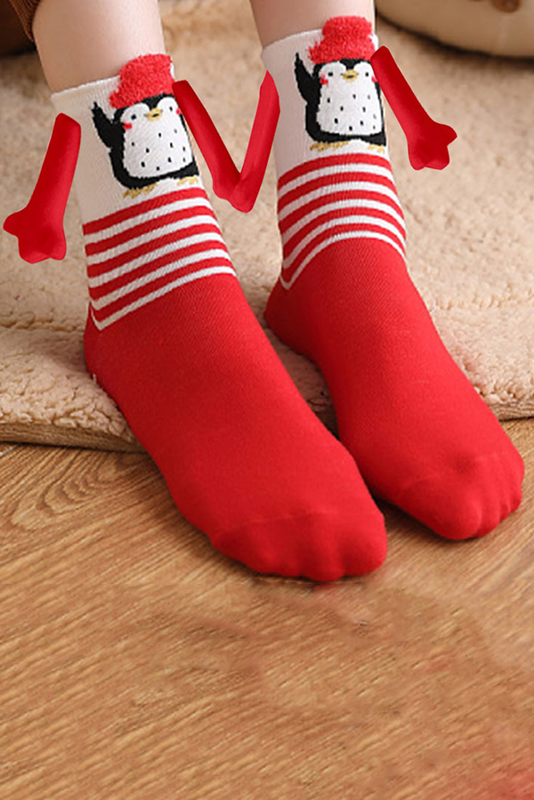 Christmas Cute Couple Magnetic Socks-consonak