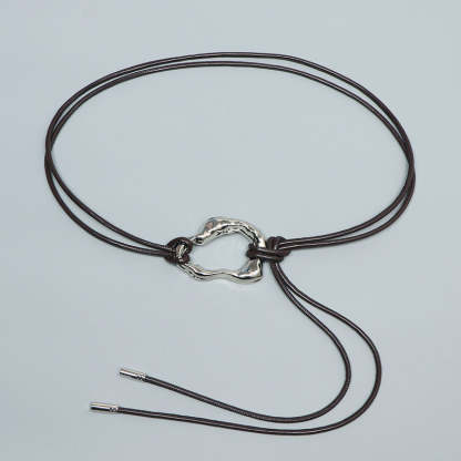 Simple and Versatile Leather Waist Rope-consonak