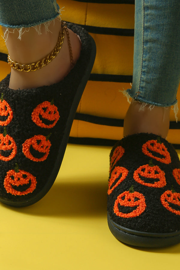 Halloween Suede-Texture Cotton Slippers-Consonak