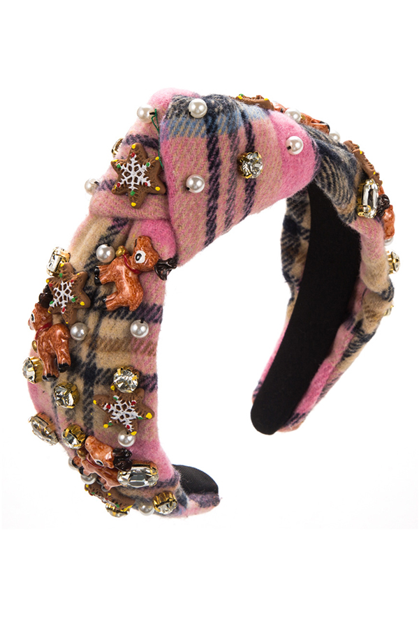 Christmas Velvet Pearl Headband-consonak