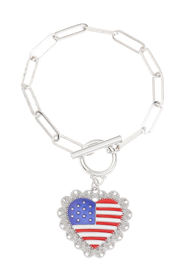 American Flag Independence Day Fashion Bracelet-consonak