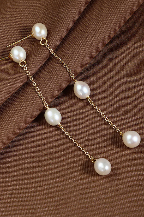 Pearl and Flower Earrings-Consonak