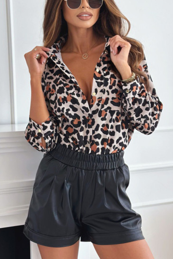 Fashion Printed Long Sleeve Casual Shirt-consonak