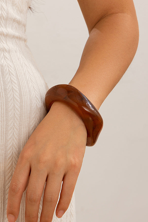 Simple Irregular Geometric Shape Acrylic Bracelet-consonak
