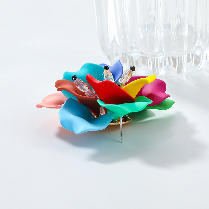 Bohemian Resort Style Handmade Floral Earrings-consonak