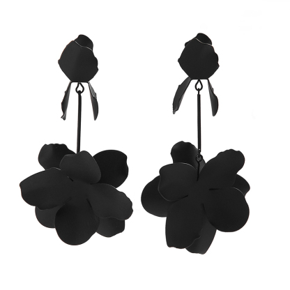 Dopamine Flower Retro Fashion Metal Stud Earrings-consonak