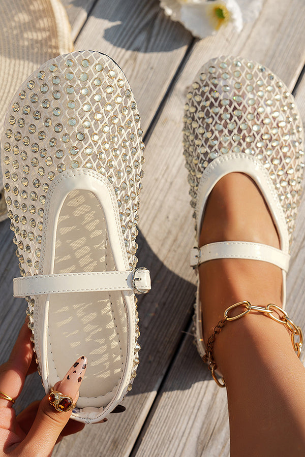 Fashionable Rhinestone Elegant French Buckle Sandals-consonak
