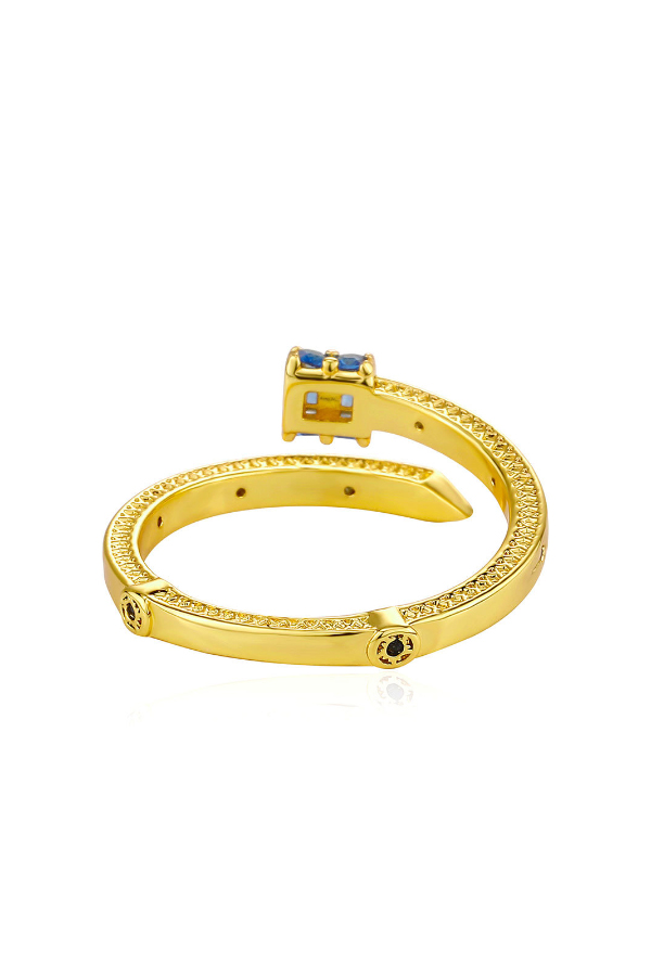 Exquisite Zircon Unique Shape Open Ring