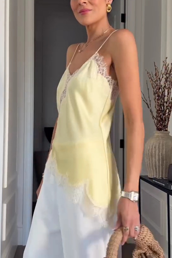 Sexy Lace Backless Camisole Top-consonak