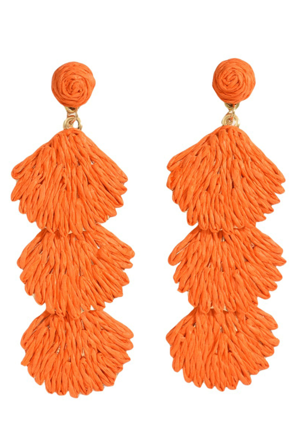 Bohemian Style Woven Seashell Vacation Earrings