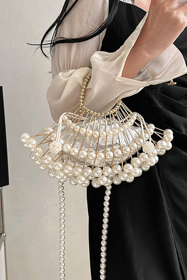 Stylish Handwoven Beaded Chain Bag-consonak