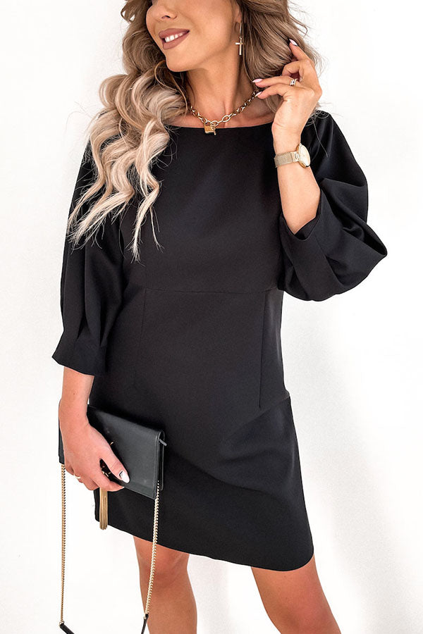 Cute Collab Bowknot Decor V-Back Cocktail Party Dress-consonak