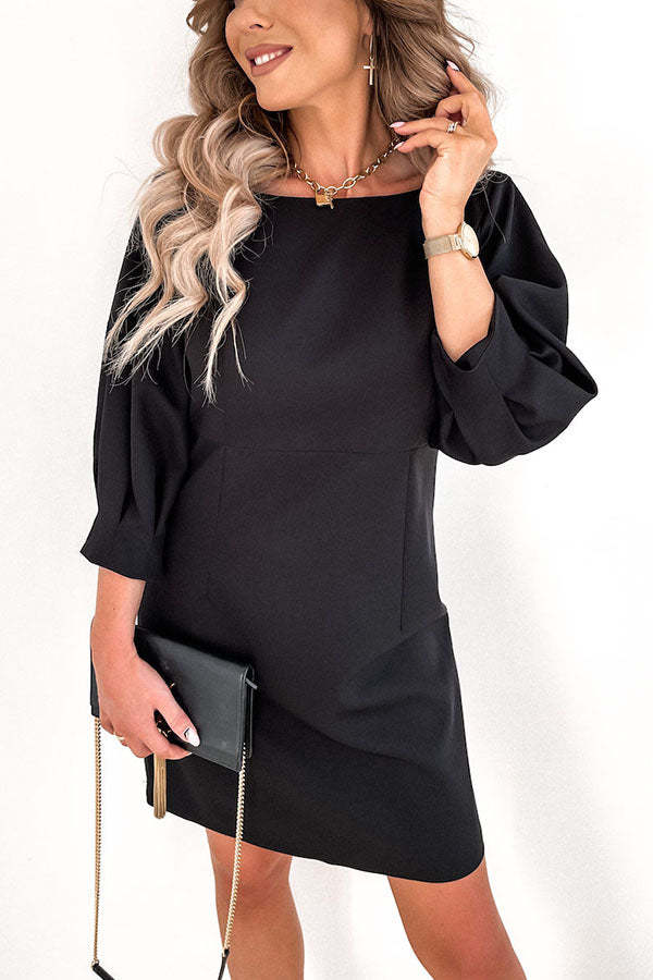 Cute Collab Bowknot Decor V-Back Cocktail Party Dress-consonak