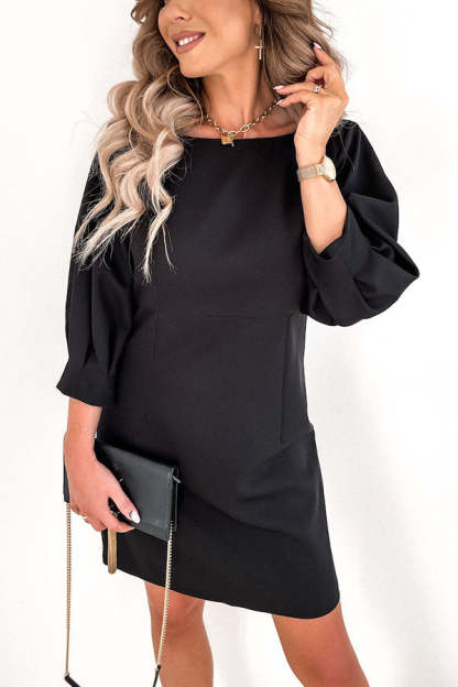 Cute Collab Bowknot Decor V-Back Cocktail Party Dress-consonak