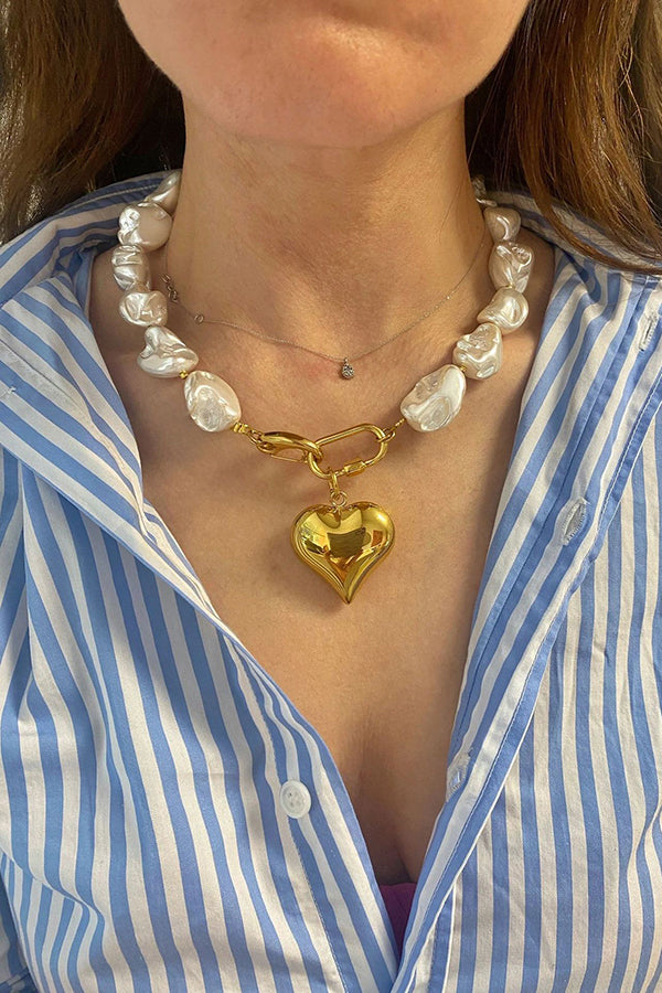 Exaggerated Irregular Shell Collarbone Necklace | Consonak