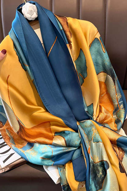 Elegant Imitation Silk Oversized Shawl Scarf-consonak