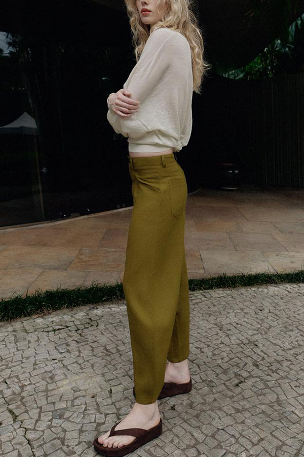 Rosabelle Linen Blend Mid Rise Pocket Loose Balloon Pants-consonak
