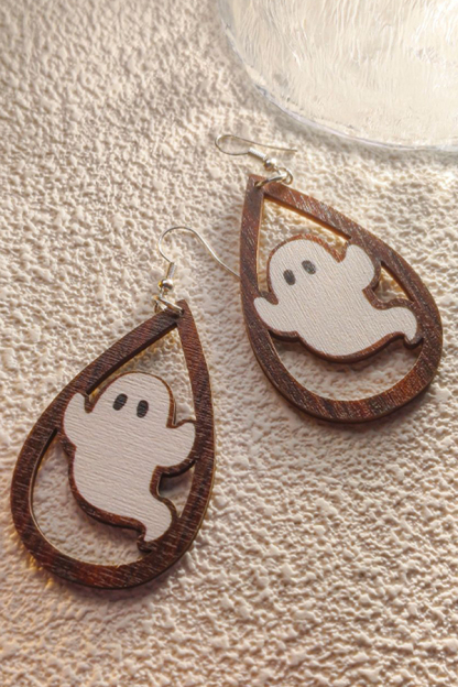 Halloween Horror and Fun Series Wooden Earrings-consonak