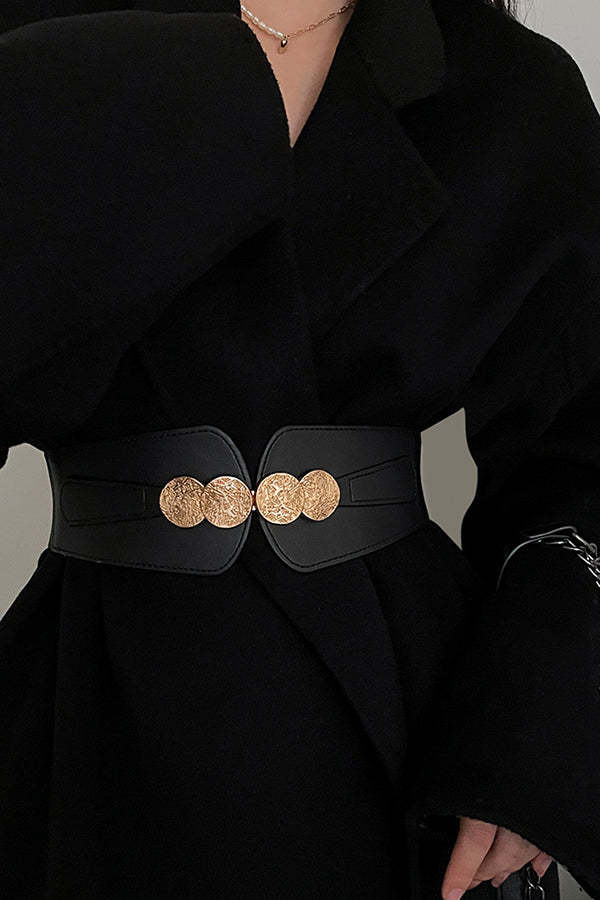 Retro All-match Wide Elastic Belt-consonak