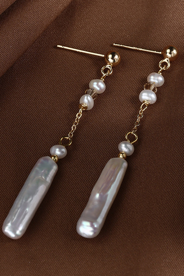 Pearl and Flower Earrings-Consonak
