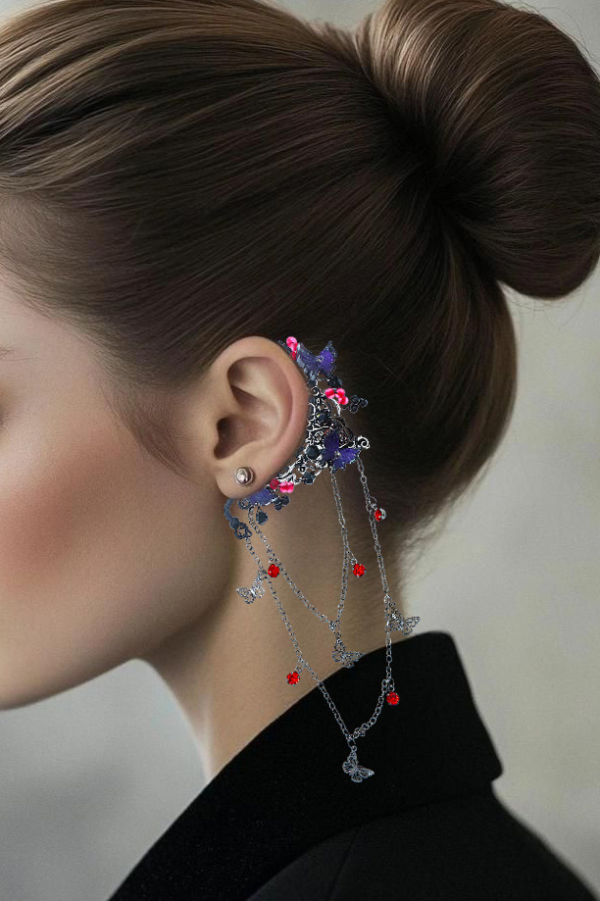 Exquisite Branch Beaded Fairy Earrings-consonak