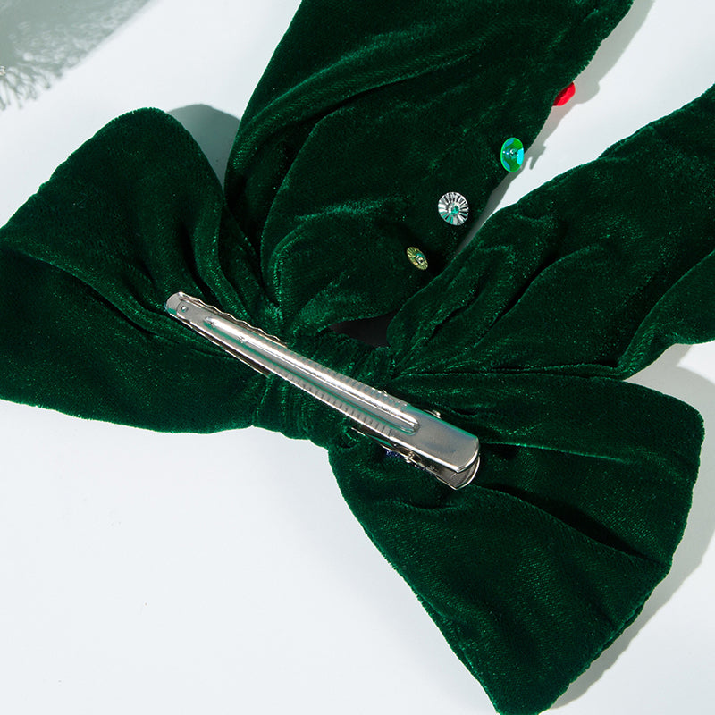 Christmas Velvet Snowflake Christmas Tree Ornament Headdress-consonak