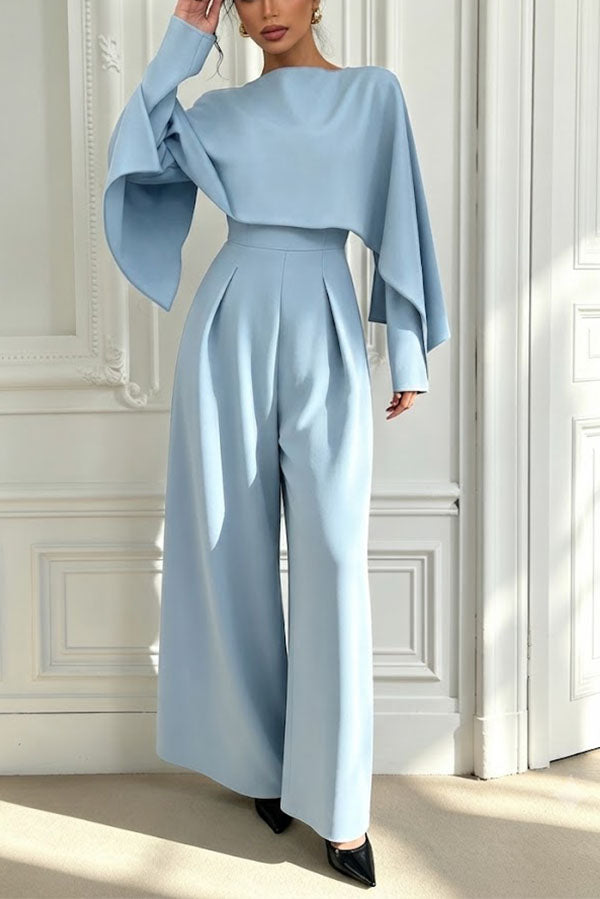 Modern Minimalist Chic Wide-Leg Jumpsuit-Consonak