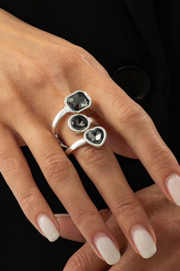 Geometric Square Metal-style Ring-Consonak