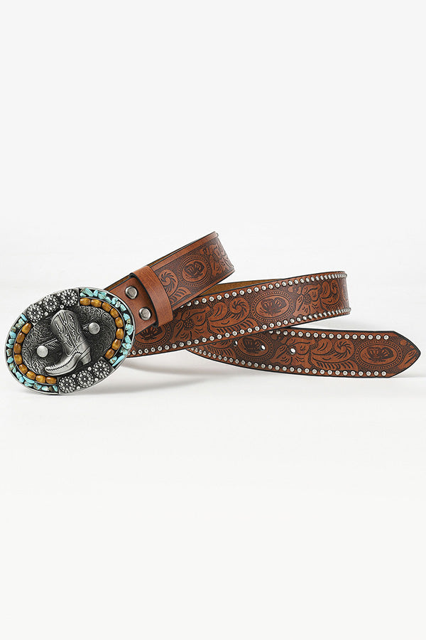 Bohemian Ethnic Style Retro Pattern Belt-consonak