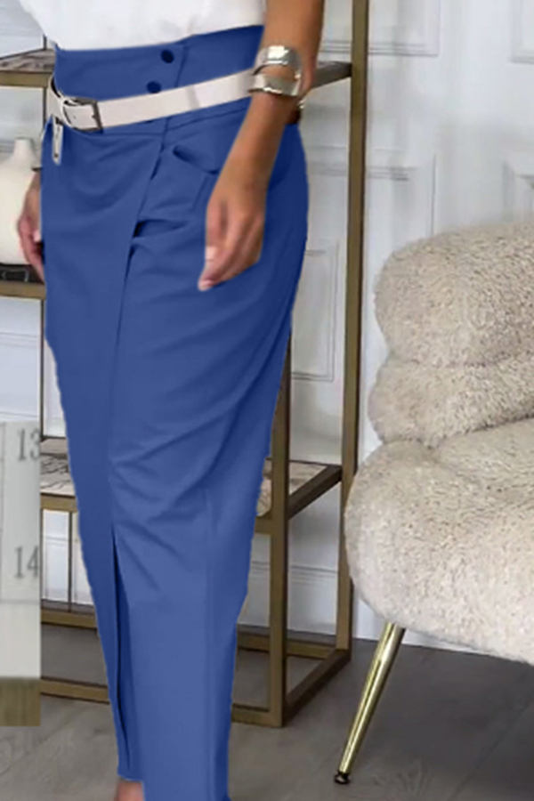 Busy As Usual High Rise Button Waist Pocket Tapered Pants-consonak