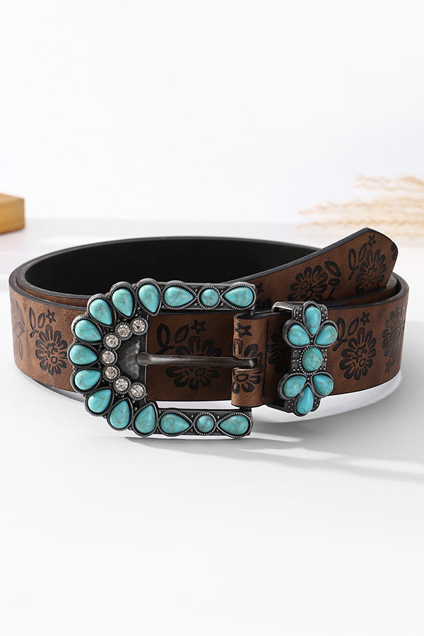 Bohemian Turquoise Embellished Vintage Belt-consonak