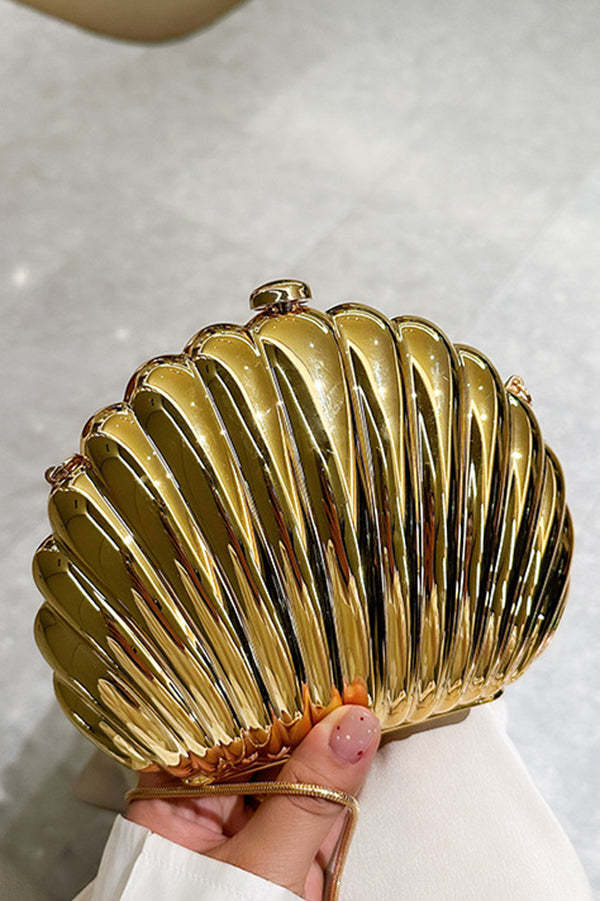 Fashionable and Elegant Chain Lock Shell Bag-consonak