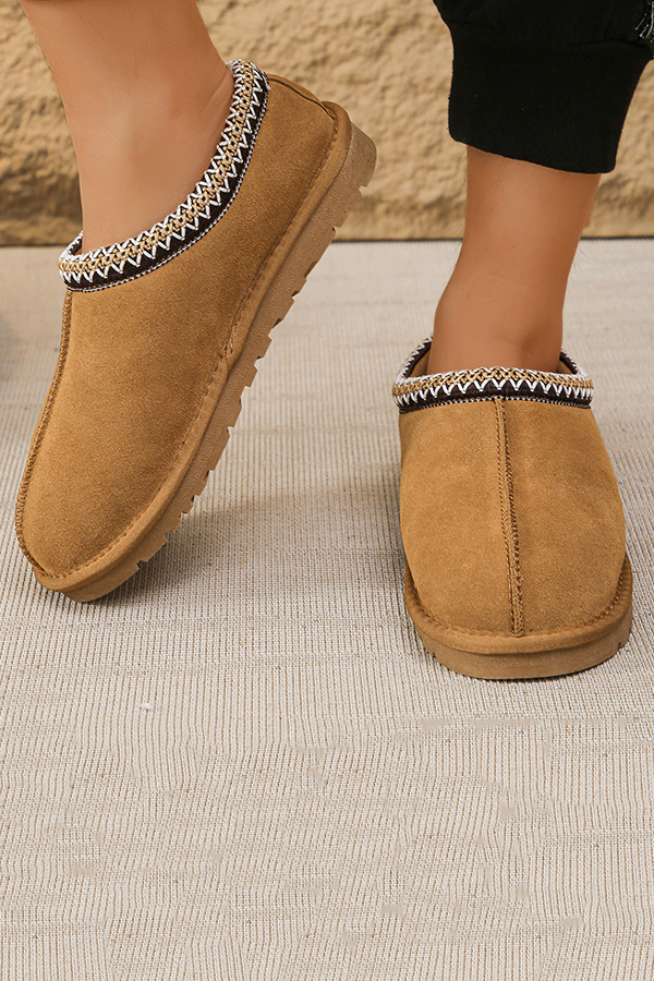 Ethnic Style Thin-soled Cotton Snow Boots-consonak