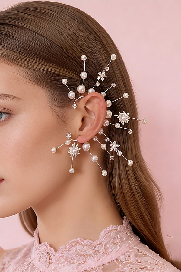 Exquisite Branch Beaded Fairy Earrings-consonak