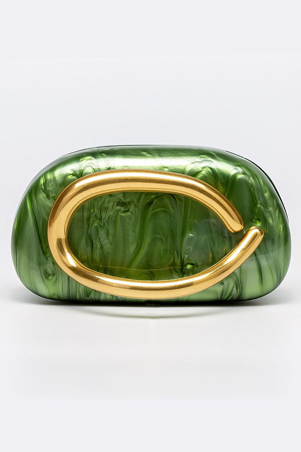 Elegant Special-shaped Shell Acrylic Fashion Clutch-consonak