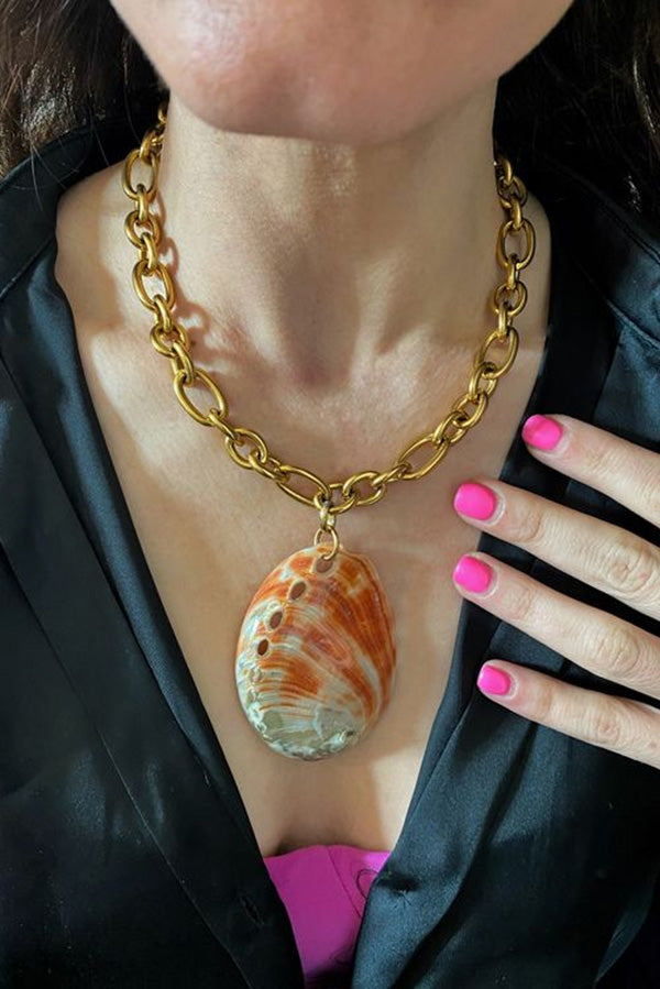 Ocean Style Natural Shell Necklace-consonak