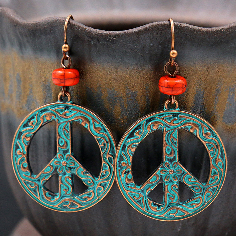 Alloy Pattern Hollow Literary Earrings | Consonak