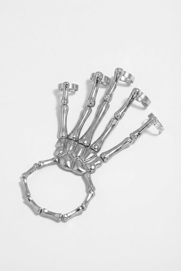 Skeleton Hand Ring and Bracelet Set-Consonak